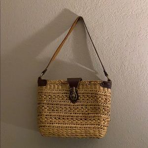 John Romain *RARE* vintage boho straw bag